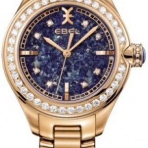 Ebel Damklocka 1216101 Onde Blå/18 karat roséguld Ø30 mm