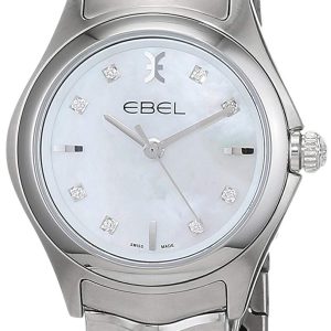 Ebel Damklocka 1216193 Wave Vit/Stål Ø30 mm