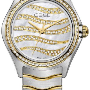 Ebel Damklocka 1216272 Wave Vit/18 karat gult guld Ø30 mm