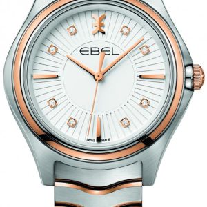 Ebel Damklocka 1216306 Wave Silverfärgad/18 karat roséguld Ø35 mm