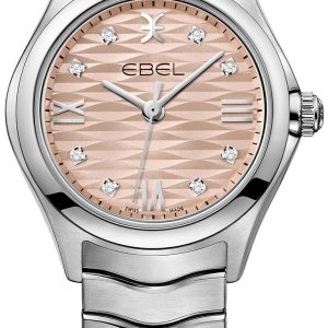 Ebel Damklocka 1216413 Wave Rosa/Stål Ø30 mm