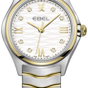 Ebel Damklocka 1216415 Wave Vit/18 karat gult guld Ø30 mm