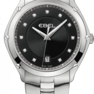 Ebel Herrklocka 1215995 Classic Sport Svart/Stål Ø40 mm