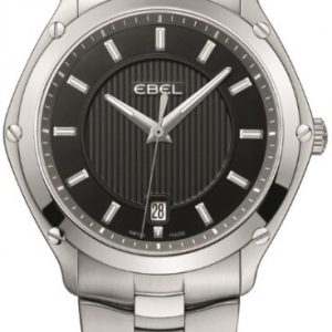 Ebel Herrklocka 1216018 Classic Sport Svart/Stål Ø40 mm