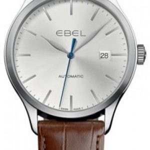 Ebel Herrklocka 1216088 Classic 100 Silverfärgad/Läder Ø40 mm