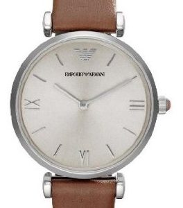 Emporio Armani Damklocka AR1679 Silverfärgad/Läder Ø32 mm