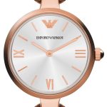 emporio armani damklocka ar1773 classic silverfärgad/roséguldstonat