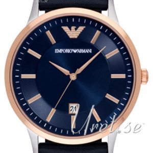 Emporio Armani Fashion Herrklocka AR2506 Blå/Läder Ø43 mm