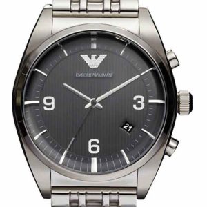 Emporio Armani Herrklocka AR0369 Svart/Stål Ø42 mm