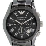 emporio armani herrklocka ar1400 dress svart/keramik ø42 mm