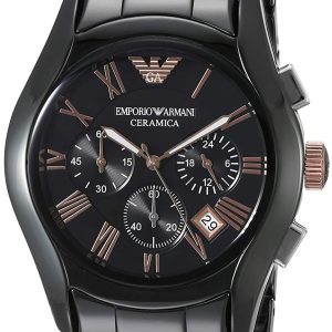 Emporio Armani Herrklocka AR1410 Dress Svart/Keramik Ø42 mm