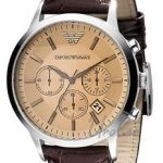 emporio armani herrklocka ar2433 classic silverfärgad/läder ø43 mm