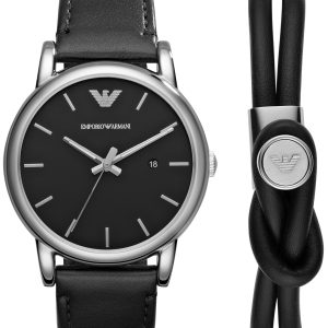 Emporio Armani Herrklocka AR80059 Luigi Svart/Läder Ø41 mm