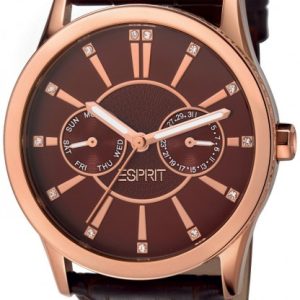 Esprit 99999 Damklocka ES106472003 Brun/Läder Ø38 mm