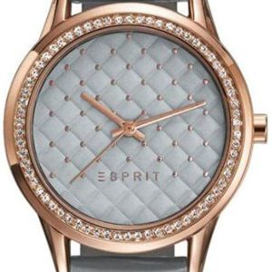 Esprit 99999 Damklocka ES109572002 Grå/Läder Ø34 mm