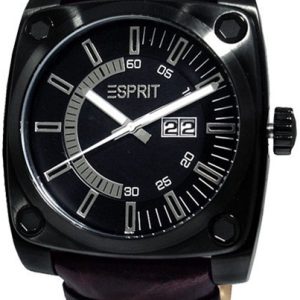 Esprit 99999 Herrklocka ES100371002 Svart/Läder