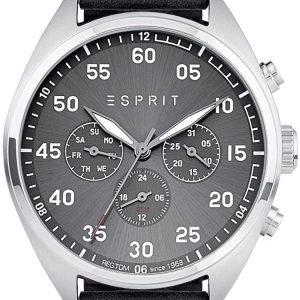 Esprit 99999 Herrklocka ES108791001 Grå/Läder Ø43 mm