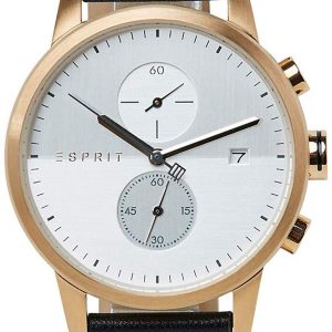 Esprit 99999 Herrklocka ES1G110L0045 Silverfärgad/Läder Ø42 mm