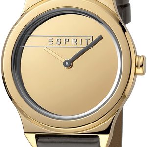 Esprit Damklocka ES1L019L0035 Gulguldstonad/Läder Ø34 mm