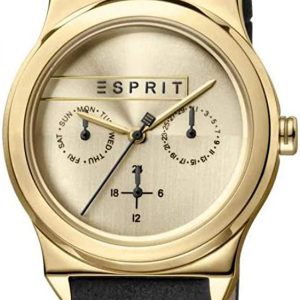 Esprit Damklocka ES1L077L0025 Champagnefärgad/Läder Ø36 mm