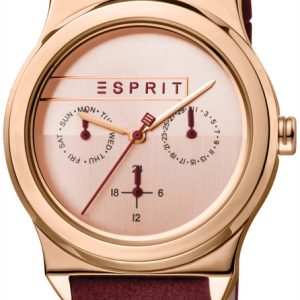 Esprit Damklocka ES1L077L0035 Roséguldstonad/Läder Ø36 mm