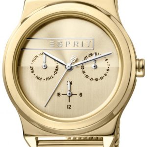 Esprit Damklocka ES1L077M0055 Gulguldstonad/Gulguldtonat stål Ø36 mm