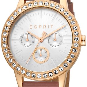 Esprit Damklocka ES1L138L0045 Silverfärgad/Läder Ø40 mm