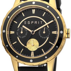 Esprit Damklocka ES1L140P0035 Svart/Gummi Ø40 mm