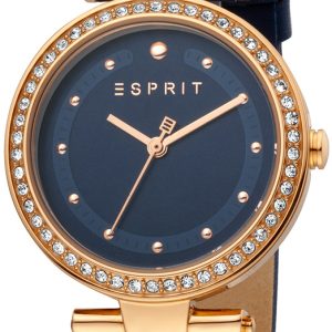 Esprit Damklocka ES1L153L0045 Blå/Läder Ø34 mm