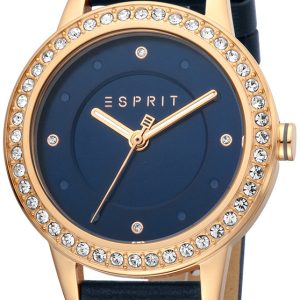 Esprit Damklocka ES1L163L0055 Blå/Läder Ø36 mm