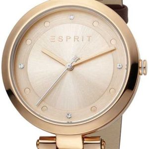 Esprit Damklocka ES1L165L0035 Breezy Roséguldstonad/Läder Ø36 mm