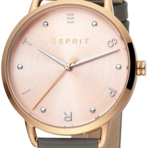 Esprit Damklocka ES1L173L0045 Roséguldstonad/Läder Ø36 mm