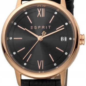 Esprit Damklocka ES1L181L0065 Kaye Svart/Läder Ø32 mm