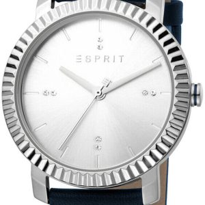 Esprit Damklocka ES1L185L0015 Menlo Silverfärgad/Läder Ø36 mm