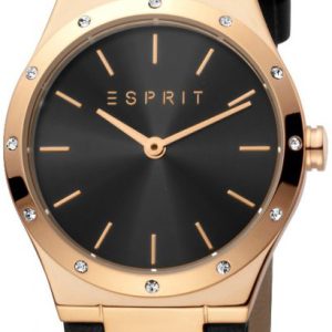 Esprit Damklocka ES1L191L0025 Kristin Svart/Läder Ø30 mm