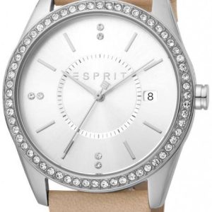 Esprit Damklocka ES1L196L0015 Silverfärgad/Läder Ø38 mm