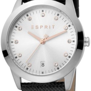 Esprit Damklocka ES1L197L0025 Daphne Silverfärgad/Läder Ø34 mm