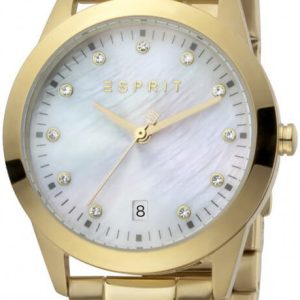 Esprit Damklocka ES1L197M1025 Daphne Vit/Gulguldtonat stål Ø34 mm