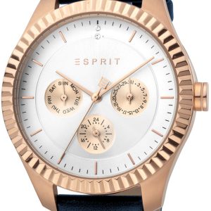 Esprit Damklocka ES1L202L0045 Flute Silverfärgad/Läder Ø40 mm