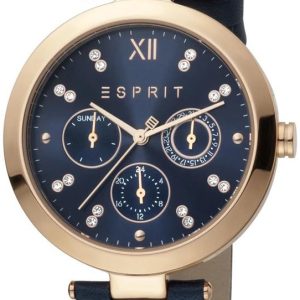 Esprit Damklocka ES1L213L0035 Blå/Läder Ø38 mm