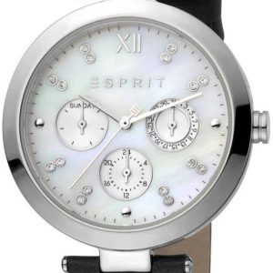 Esprit Damklocka ES1L213L1015 Vit/Läder Ø38 mm