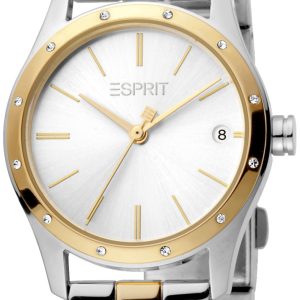 Esprit Damklocka ES1L223M0095 Silverfärgad/Gulguldtonat stål Ø30 mm