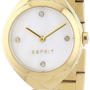 Esprit Dress Damklocka ES108072002 Vit/Gulguldtonat stål Ø26 mm