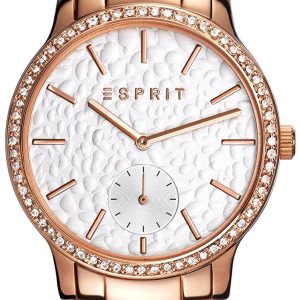 Esprit Dress Damklocka ES108112005 Vit/Roséguldstonat stål Ø36 mm