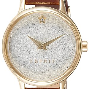 Esprit Dress Damklocka ES109282002 Silverfärgad/Läder Ø28 mm