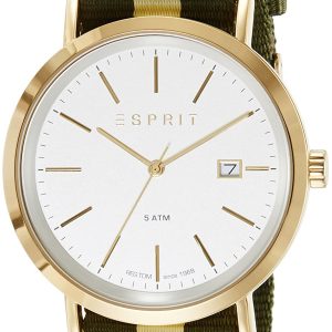 Esprit Herrklocka ES108361002 Vit/Textil Ø43 mm