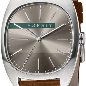 Esprit Herrklocka ES1G038L0045 Grå/Läder