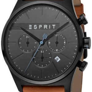 Esprit Herrklocka ES1G053L0035 Svart/Läder Ø42 mm