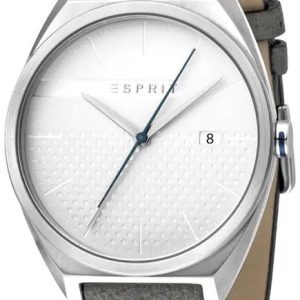 Esprit Herrklocka ES1G056L0015 Silverfärgad/Läder Ø40 mm