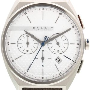 Esprit Herrklocka ES1G062L0015 Silverfärgad/Läder Ø42 mm